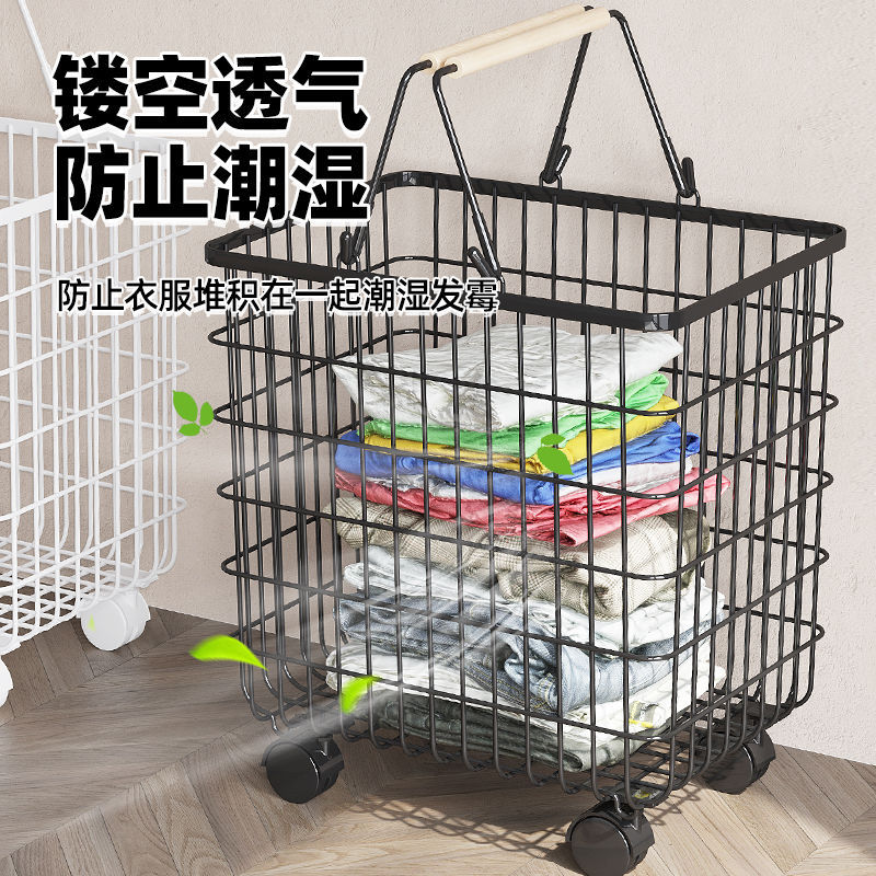 Small shelf on the bedside of the bed, the small shelf simple cotton shelf dirty cloth basket temporarily put clothes to storage 5