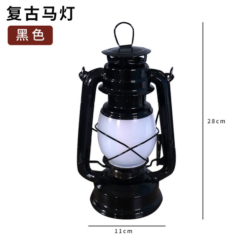 Rechargeable bar table lamp creative retro bar desktop atmosphere lamp horse lamp kerosene lamp outdoor atmosphere lamp table lamp