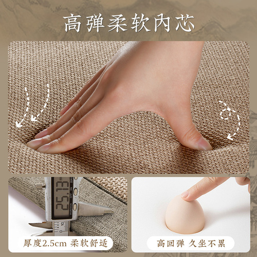 Solid wood long bench cushion long bench seat cushion redwood long bench memory foam thick cushion long bench shoe bench sofa booth cushion