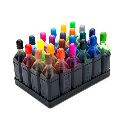 Waterproof Ink Watercolor Pen Refill Ink 18/24/36 Color Pen Set Soft Tip Children's Paint