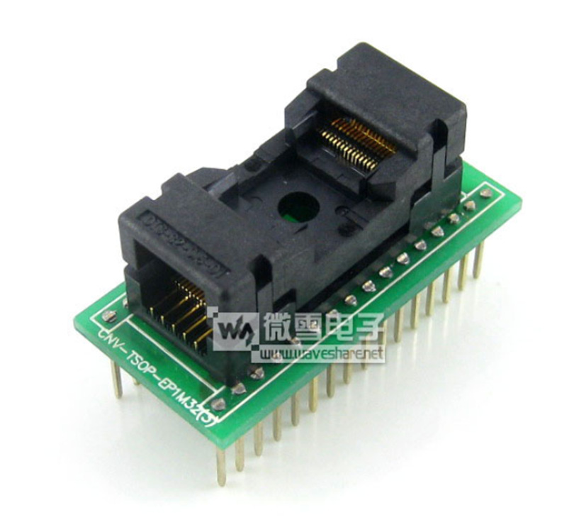 TSOP32转DIP32 编程座 IC 测试座 OTS-32-0.5-01 引脚间距0.5mm