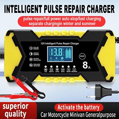 12V8A充电器汽车电瓶充电器12V充电器磷酸铁锂铅酸电瓶充电器电池