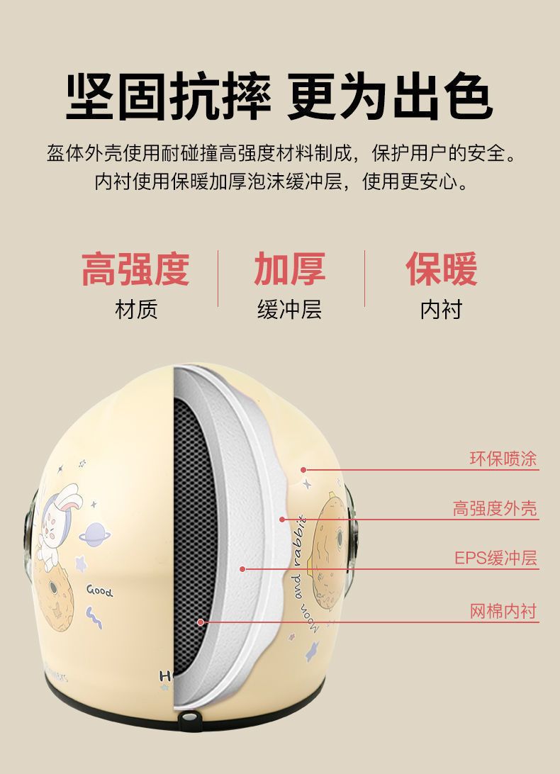 Electric Motorcycle Helmet For Men and Women, Universal, Four Seasons