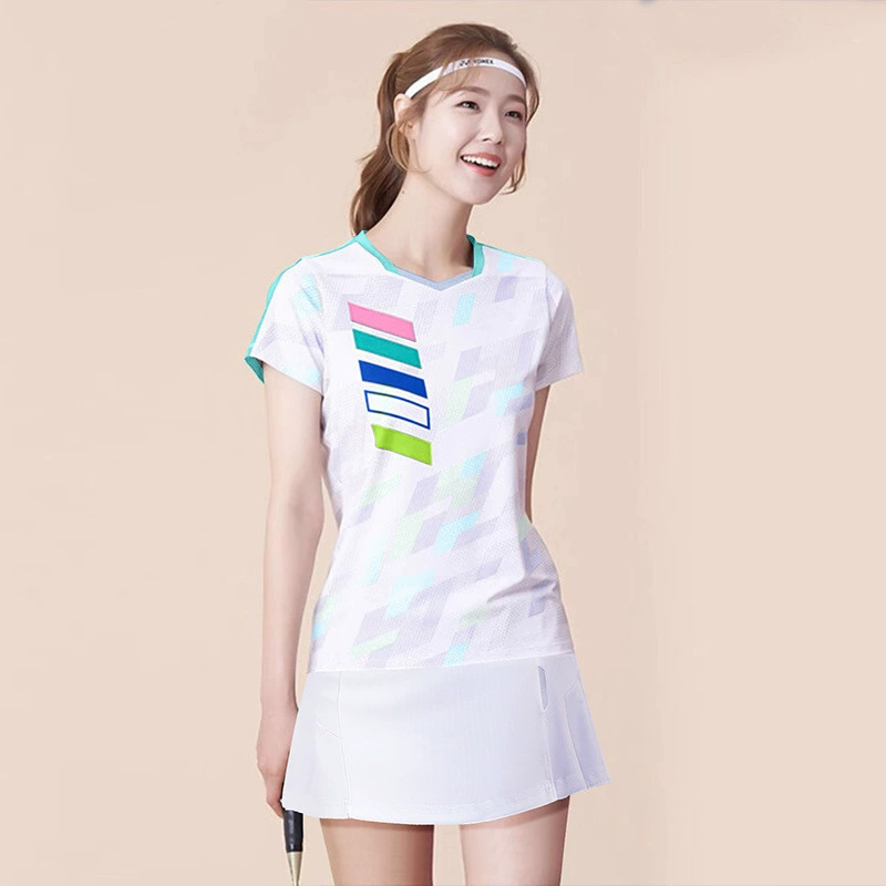 Summer uniform for badminton, quick dry set for training, with short sleeve