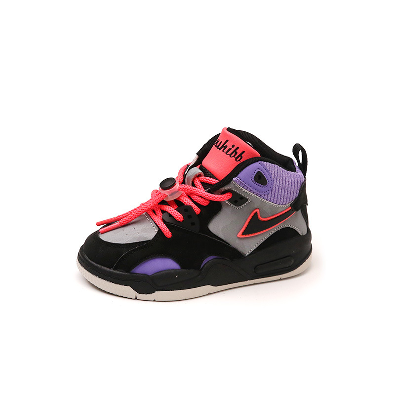 Boys' shoes 2023 Spring and Autumn New Children's Sports Basketball Shoes Girls' Bombing Street Big Boy Shoe Trend_voghion.com