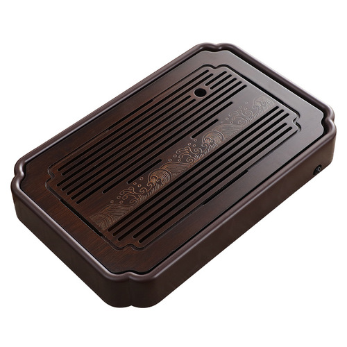 Medium household Japanese tea tray drain tray set dry bubble tray Kung Fu tea table simple small modern drain tray