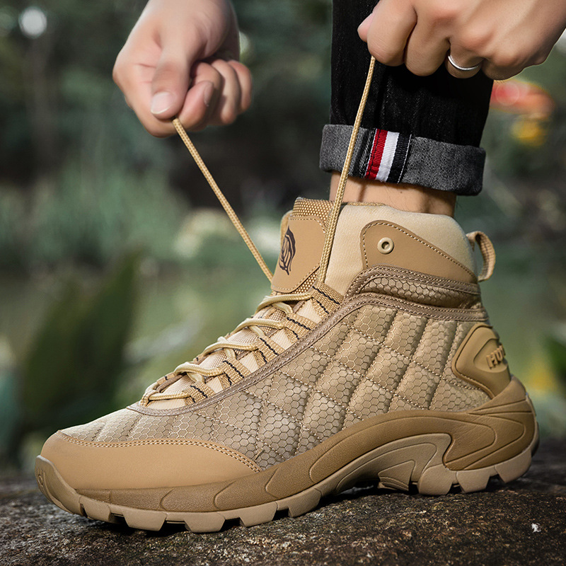 Transfronterizo Amazon nuevo tamaño grande botas tácticas casuales de hombre botas de combate antideslizantes botas militares 40 - 47