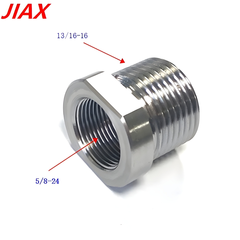 Accesorios para automóviles Adaptador de filtro de combustible Acero inoxidable 5/8-24 rosca interna a 13/16-16 rosca externa