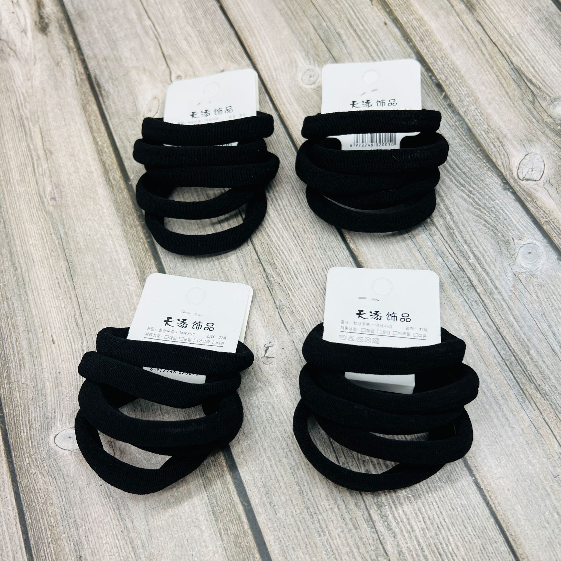 Gomas para el pelo coreanas – alta elasticidad, 8 unidades por pack, calidad económica