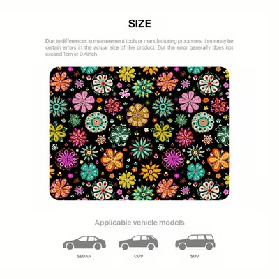 Avtomobil döşəmə paspasları mat, wear-resistant, cross-border Amazon - sd265-floral-wild-fun-75100cmcrystal-velvet-with-dot-plastic-backing