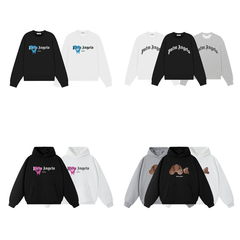 High Street Fashion Brand Angel Hoodie Casual Sweatshirt Letter Print Top Broken Bear Hoodie Cross-Border Wholesale