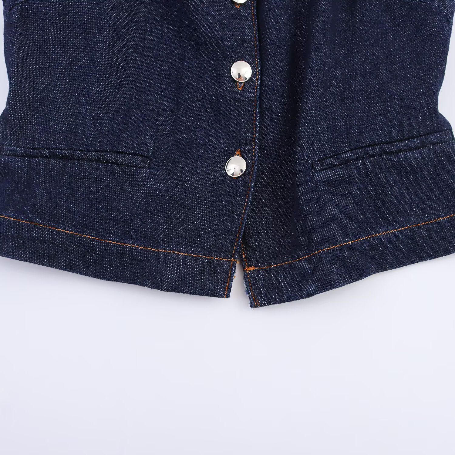 TAOP & ZA ropa de mujer verano 2026 nuevo estilo europeo y americano de moda vaquero chaleco de chaleco delgado 3777225 image 4