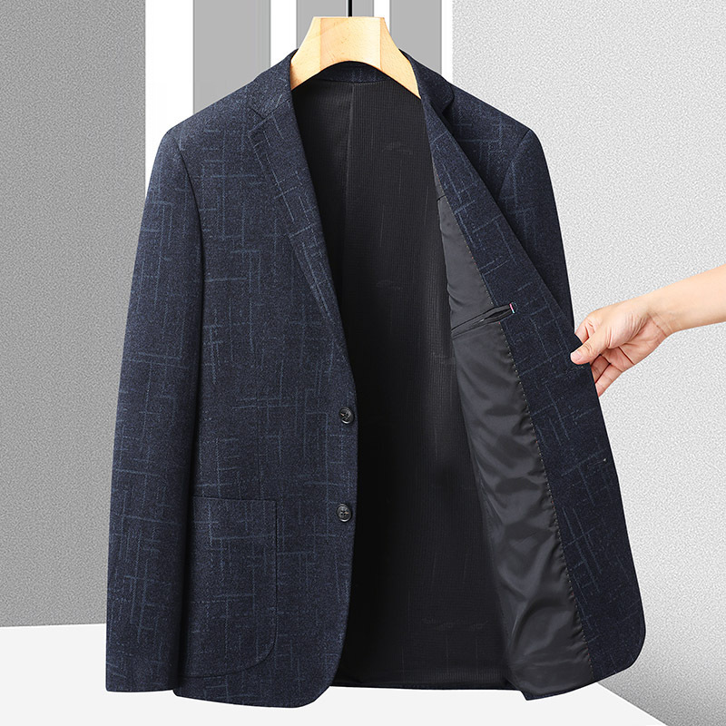 Leisure suit 2022 autumn and winter New elastic ironing-free trend small suit slim single western coat spot wholesale