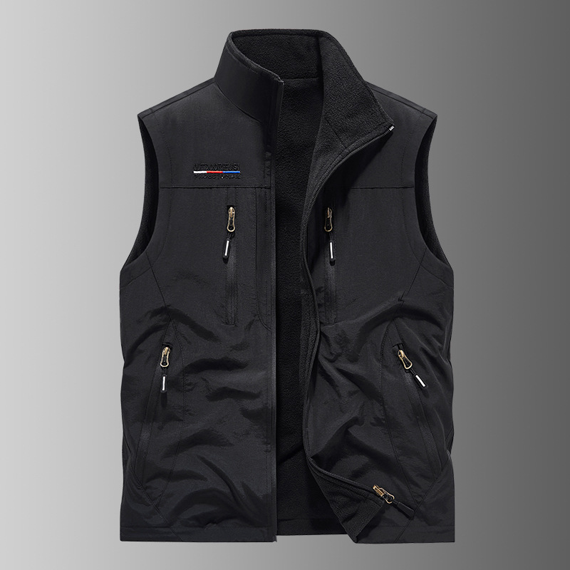 Nuevo chaleco al aire libre transfronterizo hombre multibolsillo chaleco de herramientas de mediana edad suelta chaleco de ocio chaleco 3908
