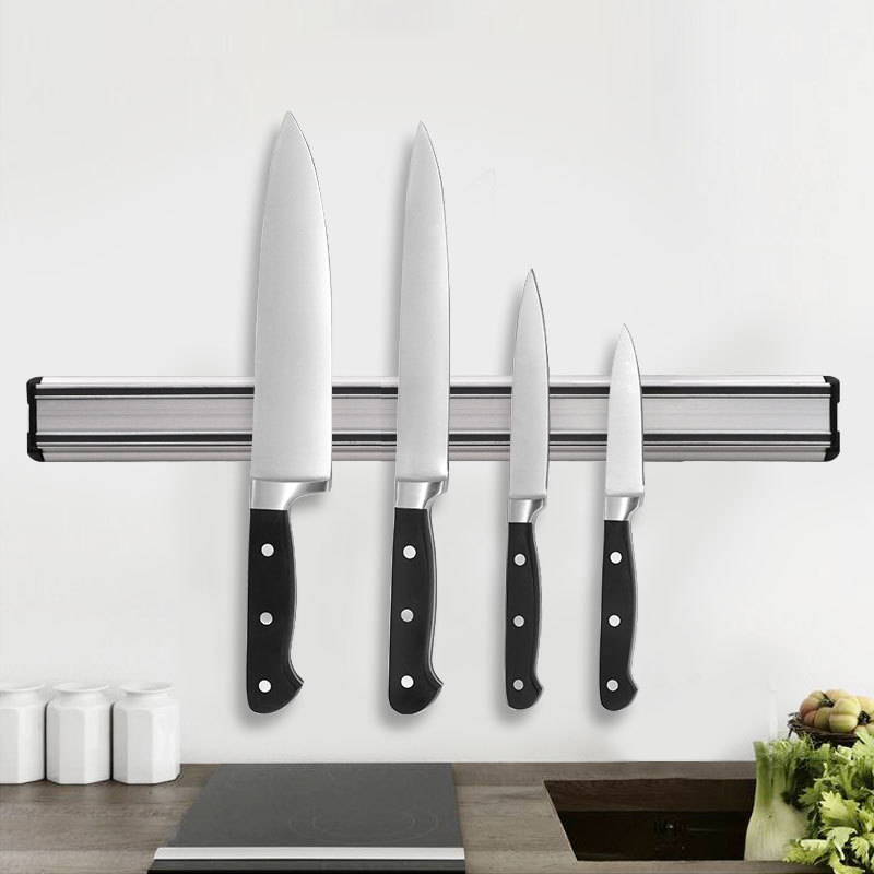 Potente fábrica cocina rack magnético cuchillo titular montado en la pared magnético cuchillo titular de la cocina cuchillo titular