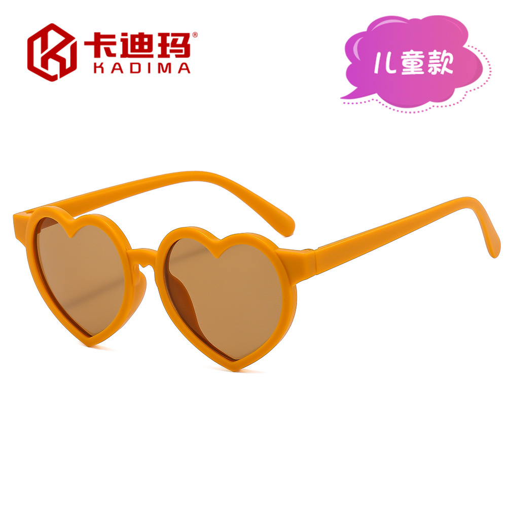Children's New UV-Protective Heart-Shaped Sunglasses for Kids, Fashionable and Cute, Sunglasses for Boys and Girls, Trendy Sun Glasses