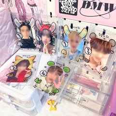 かわいいイラストシリーズ ジッパーバッグ アニマルプラスチックバッグ 小さなカード収納袋 グメイセンベル収納袋