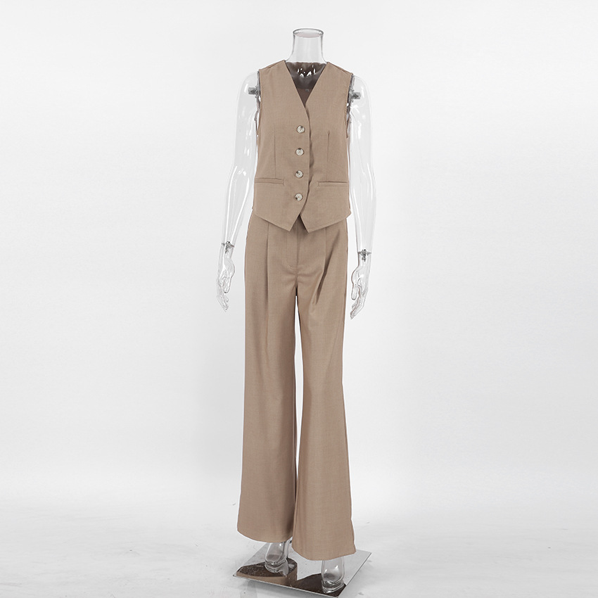 Regular Fit Fit Type Street Women's Casual Solid Color Polyester Pocket Pant Co-ord Set Pants Sets