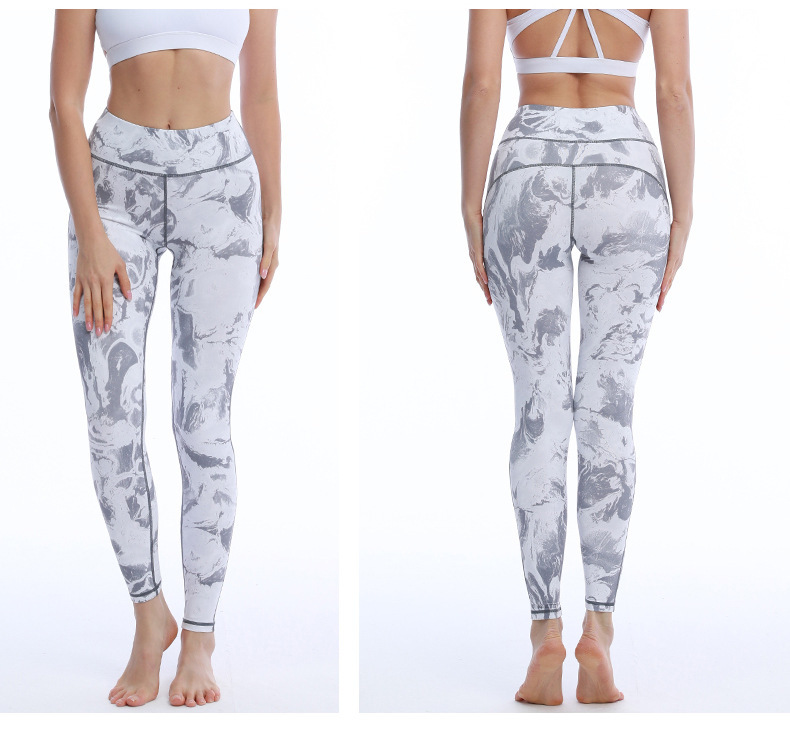 Pantalones de yoga a rayas con estampado de puntos nihaostyles ropa al por mayor NSXPF70739