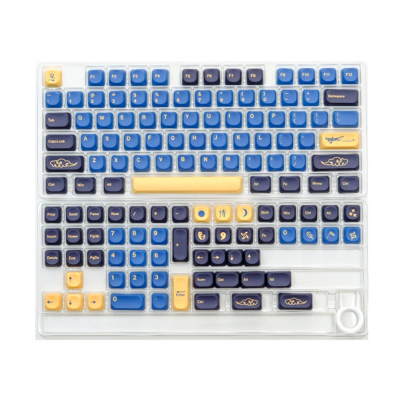 GMK Blue Samurai MOA\KOA Высота 131 Ключ Совместимый механическая клавиатура заменяемая Caps Customized Blue 68 98