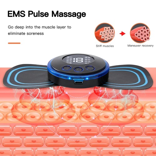 New cross-border cervical spine massager portable EMS mini cervical spine massager electric pulse shoulder and neck massage patch