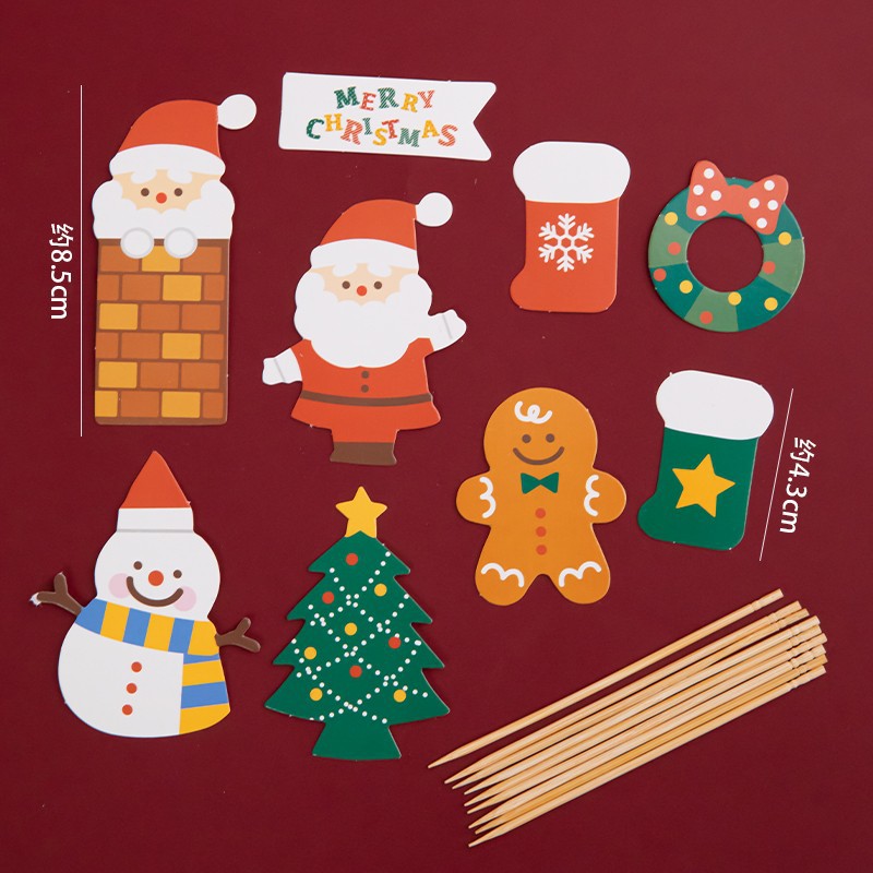 Santa Claus Gingerbread Man Christmas Tree Account 10 sets