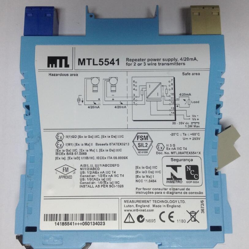 MTL5541模拟量输入安全栅隔离栅