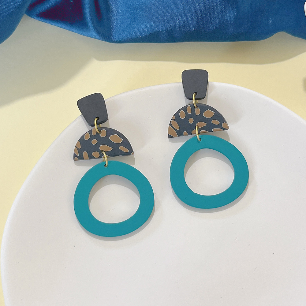1 Pair Fashion Geometric soft clay Handmade Womenu0027S Drop Earrings