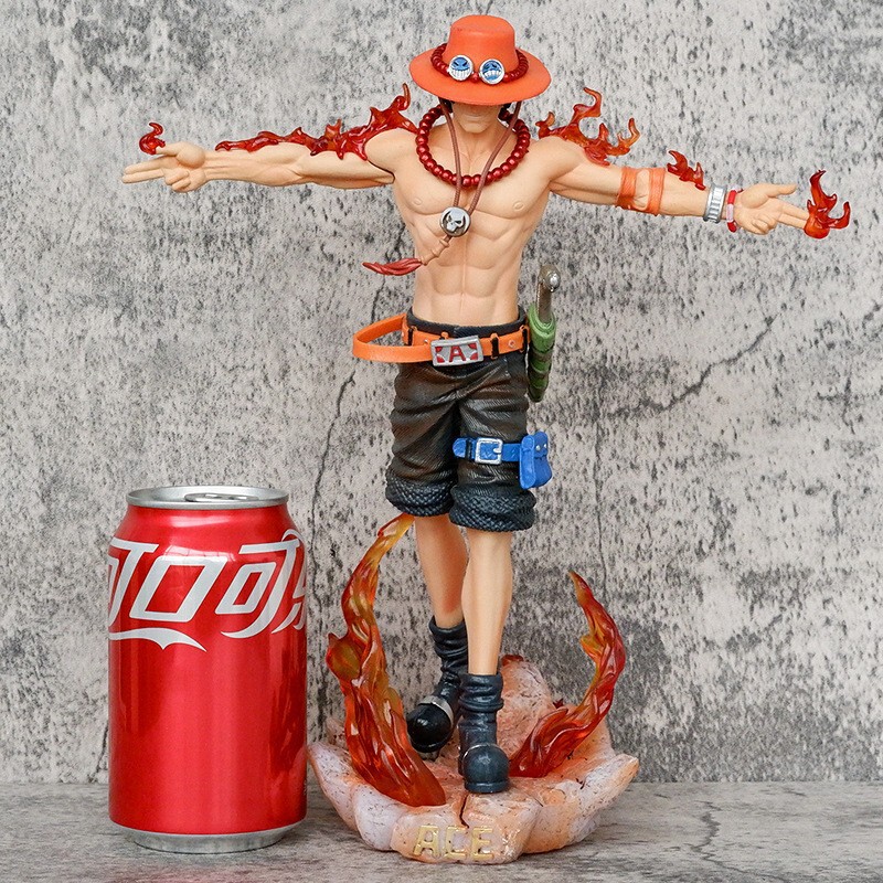 Reaching Arms Ace Back View Ace One Piece Resonance Gk Luminous Figure Statue Model Wholesale Dropshipping