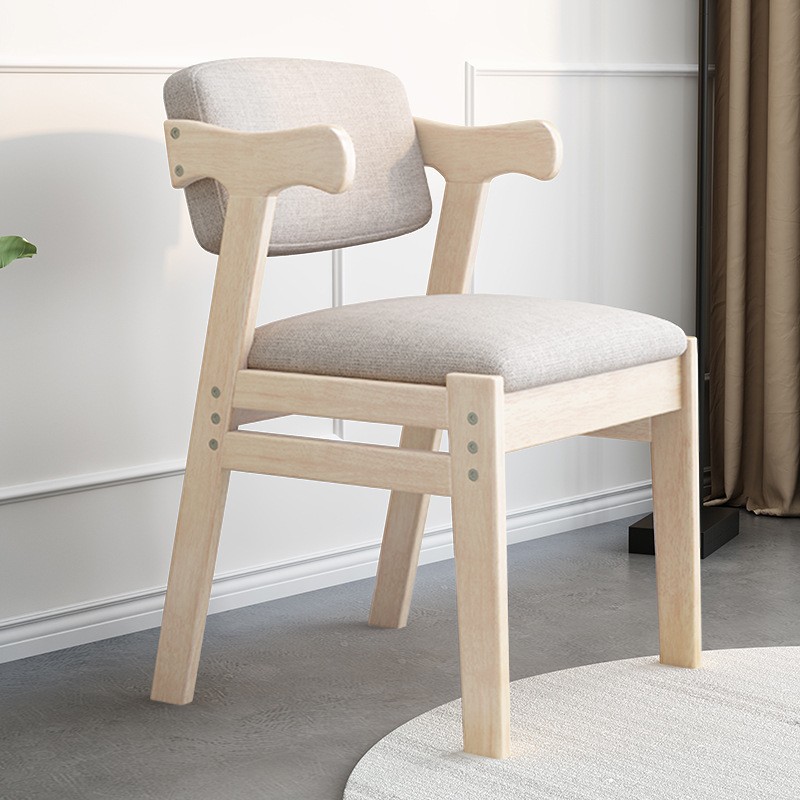 Silla de madera maciza respaldo silla de ocio estudio oficina negociación de té hotel silla de comedor de madera maciza