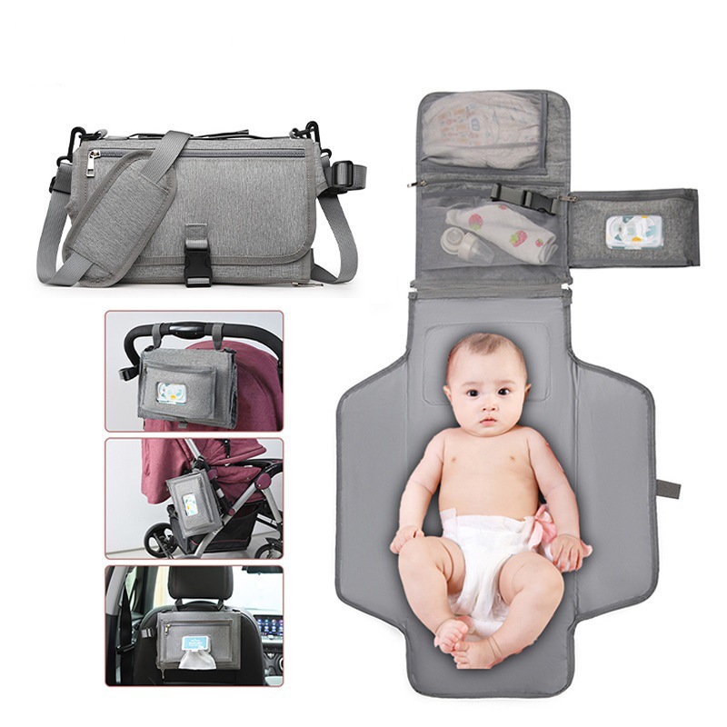 Mummy Bag Folding Cross-Border Portable Diaper Pad Baby Waterproof Washable Summer Changing Pad Baby Diaper Bag