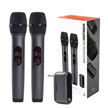 跨境货源适用于WIRELESSMICAM MICROPHONE无线万能麦一拖二话筒