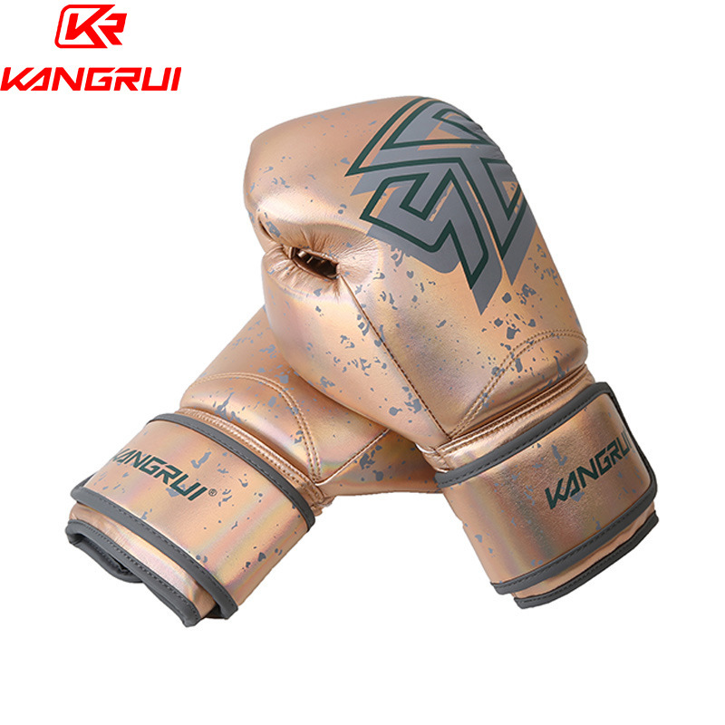 Guantes de boxeo Kangrui transfronterizos Guantes de boxeo personalizados OEM Guantes de entrenamiento de lucha Sanda Guantes se pueden diseñar
