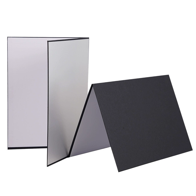 A3 thickened photography cardboard desktop reflector foldable standing shooting still life fill light black and white edge photo props