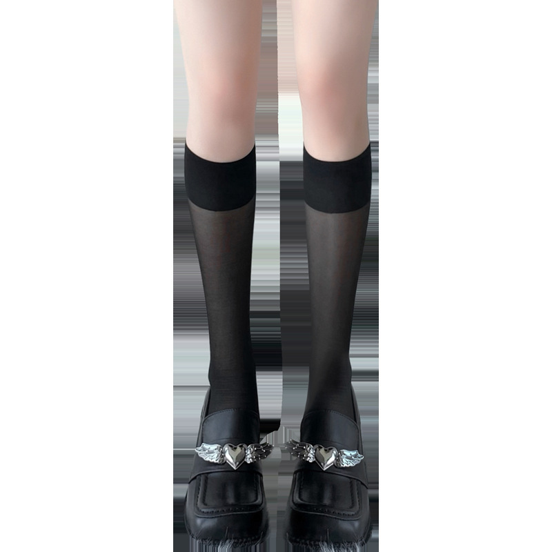 Medias Altas Transparentes Sexy de Nailon para Uniforme JK