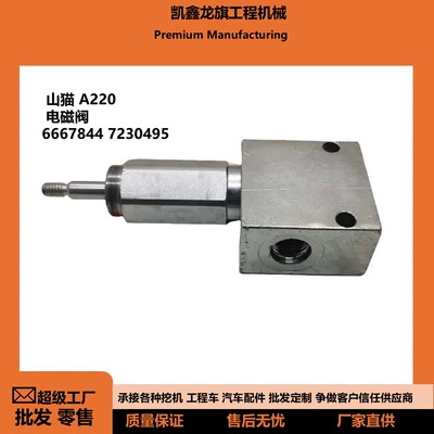 6667844 is a universal solenoid valve accessory suitable for Bobcat excavators, loaders, and cranes (Other power supply, ignition system)