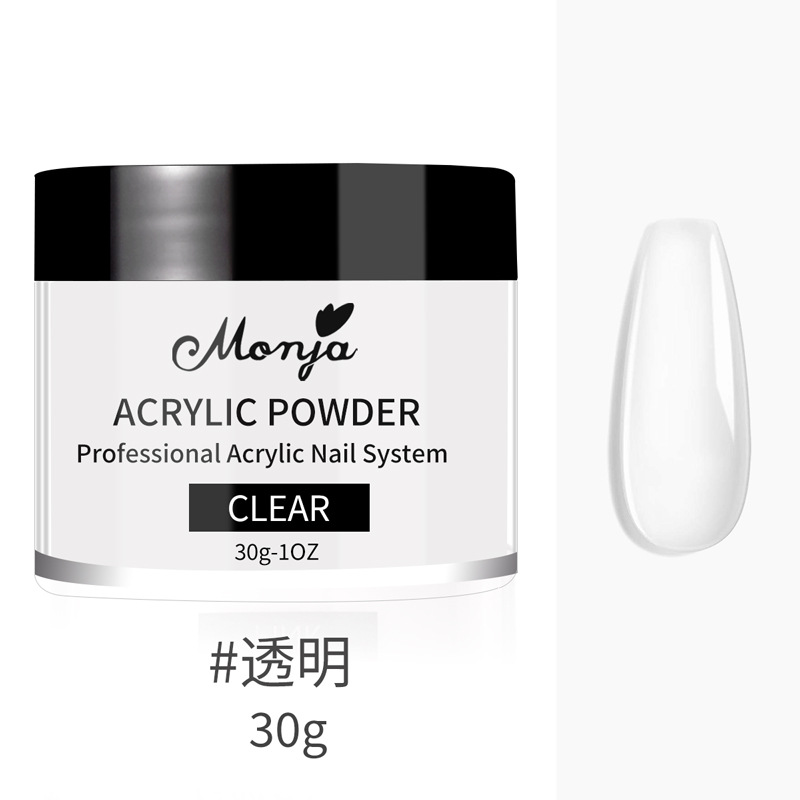 En línea celebridad embotellada uñas desnudas talla en polvo 60g polvo de cristal acrílico puede extender talla 30g en caja al por mayor