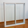 Source manufacturers Market Soundproofing standard window 88 series 5mm Single glass Plastic steel Slide Sliding Window