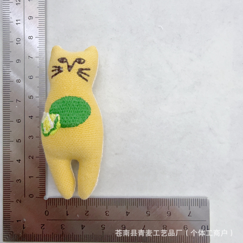 新款韩系可爱卡通布艺塞棉玩偶别针配饰包包衣服配饰挂饰|undefined