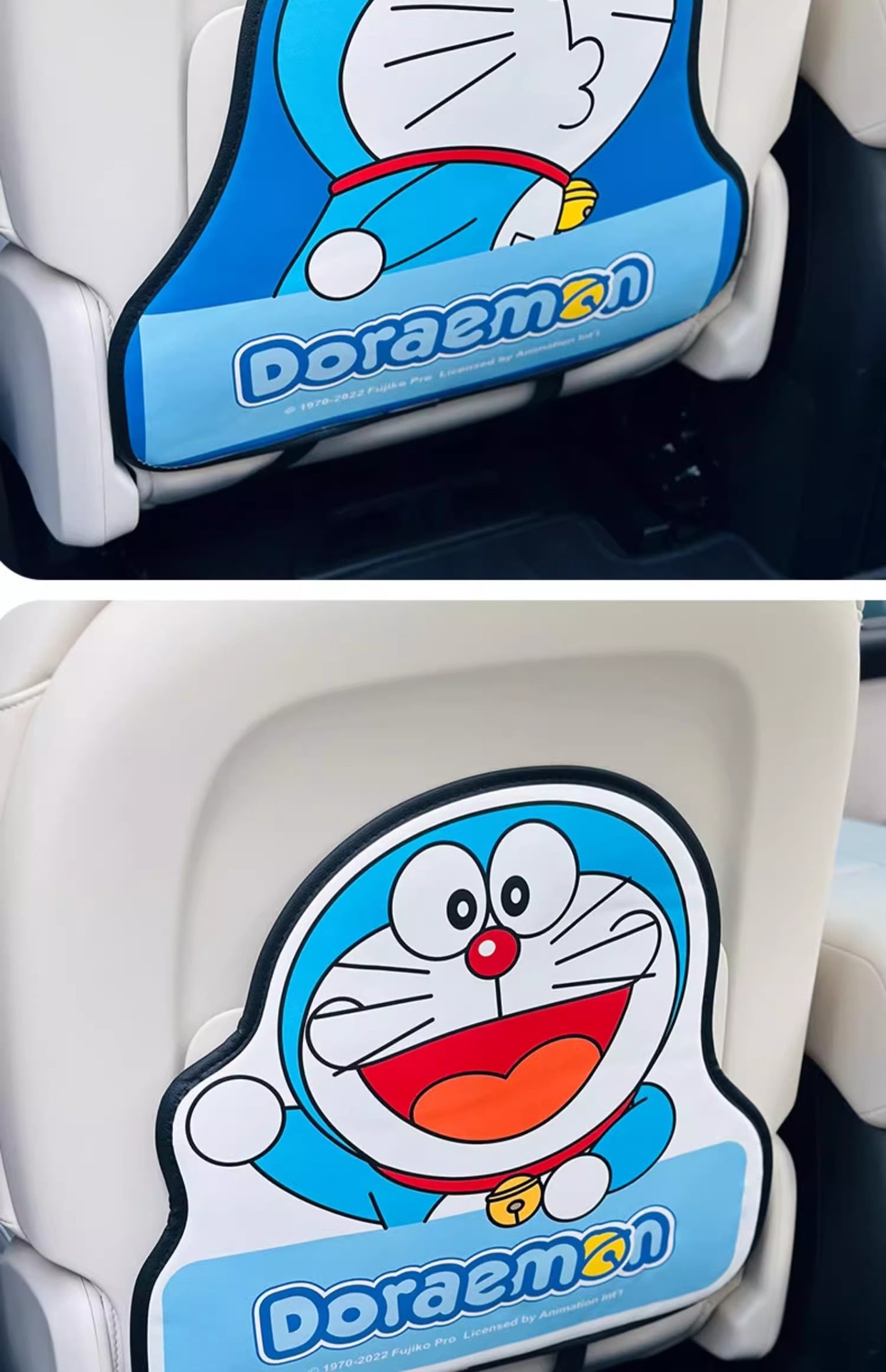 Doraemon Cartoon Cute Car Seat Back Anti-Kick Pad Simple and Comfortable Storage Bag Anti-Kick Pad Anti-Dirty Pad