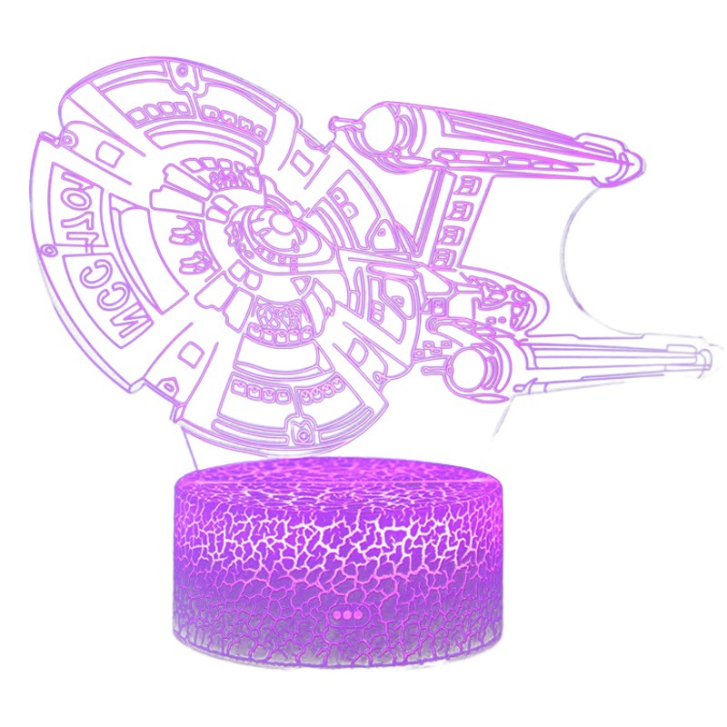 Transfronteriza Star Wars serie 3D colorido táctil lámpara de mesa Luz de la noche LED regalo creativo luz visual