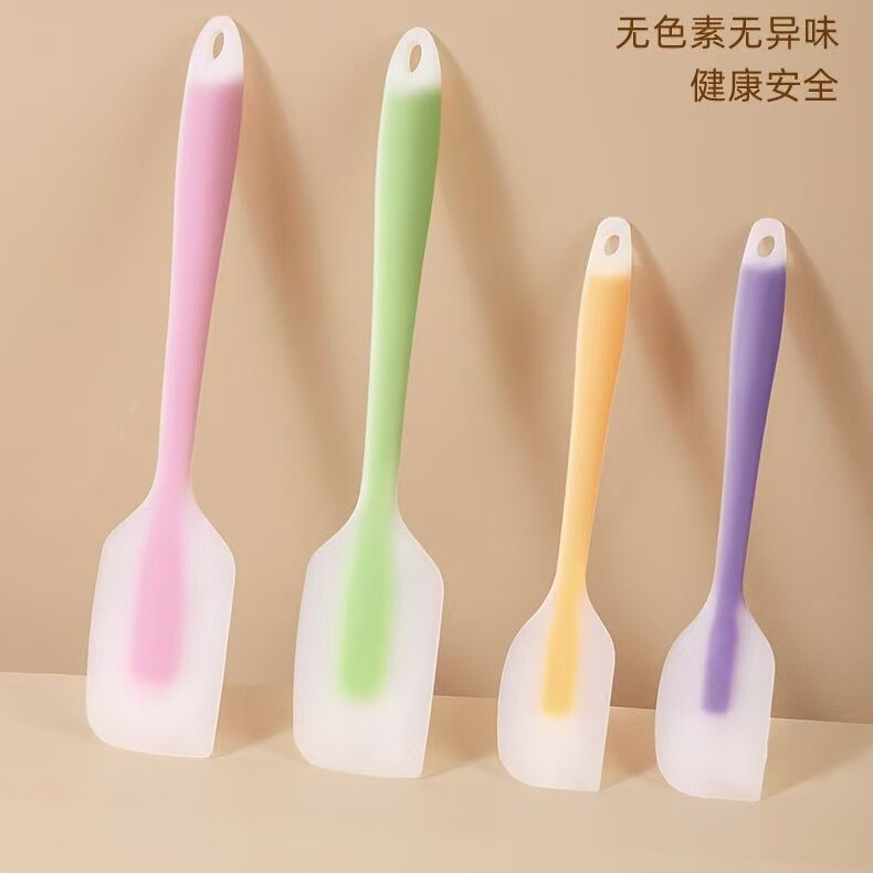Translucent Silicone Spatula, Cream Spatula, Small Semi-Transparent Spatula, Large Household Silicone Spatula, Baking Tool Translucent Silicone Spatula, Cream Spatula, Small Semi-Transparent Spatula, Large Household Silicone Spatula, Baking Tool