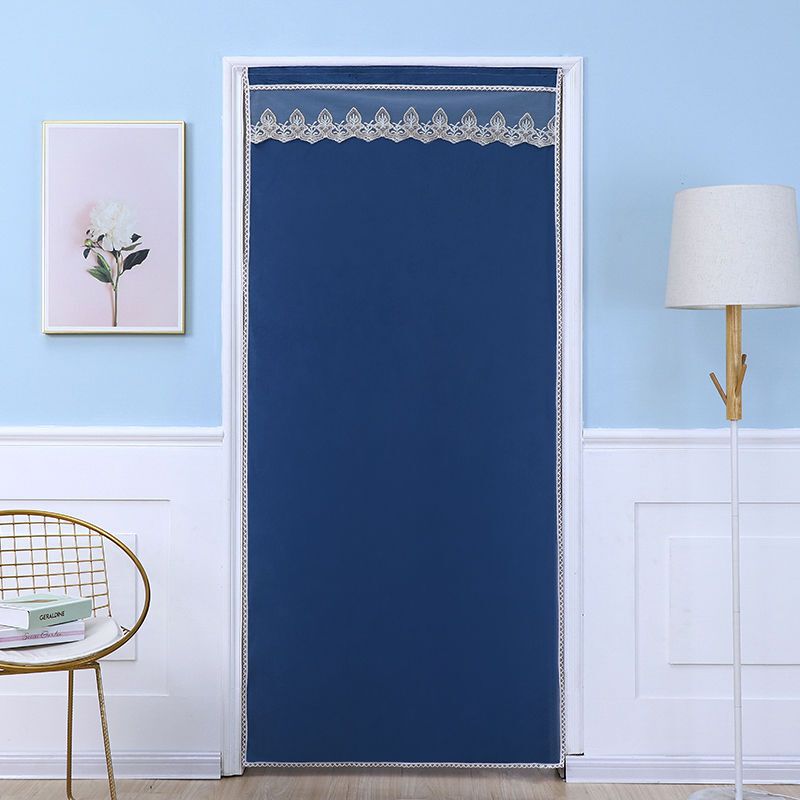 Home Bedroom Windproof and Warm Fabric Door Curtain, Oil-Proof Kitchen Door Curtain, Indoor Partition Italian Velvet Cotton Door Curtain