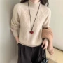 百搭款秋冬半高领宽松羊毛衫