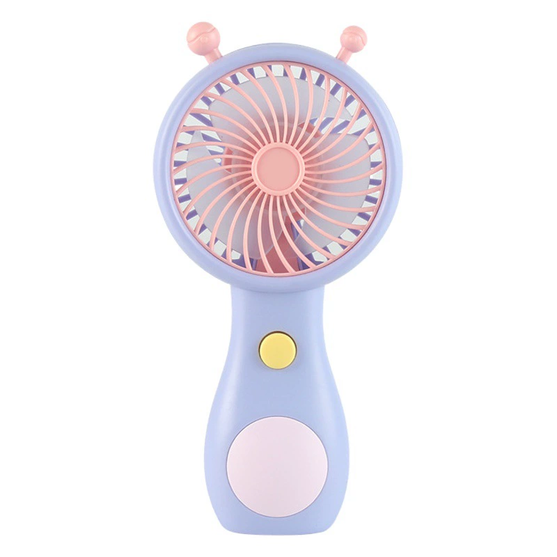 Ручной вентилятор с улиткой, портативный маленький вентилятор с зарядкой через USB, портативный вентилятор с милым мультяшным улиткой