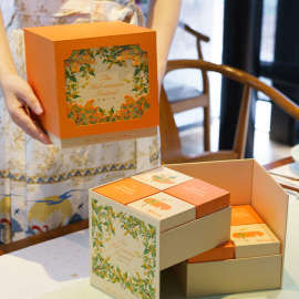 中秋月饼包装盒礼盒2025盒子空盒冰皮流心蛋黄酥礼品盒8粒