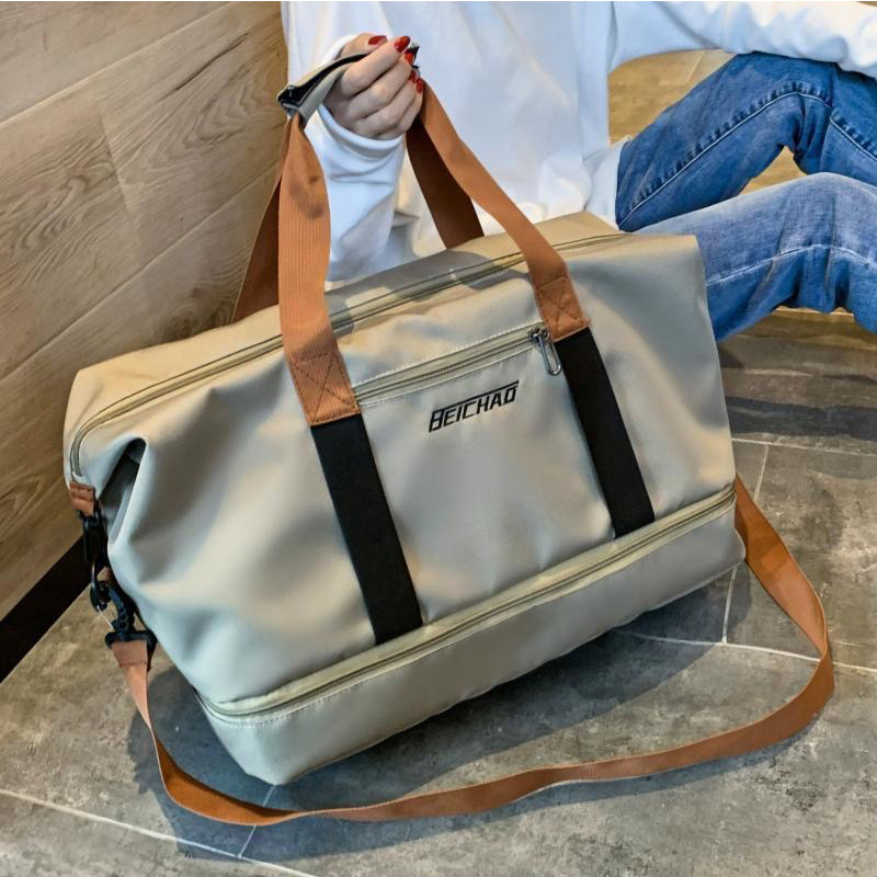 Bolso de Viaje de Gran Capacidad de Tela Oxford y Nylon Impermeable y Resistente al Desgaste para Viajes Cortos