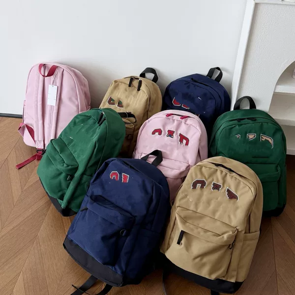 2026 New Model g Letter Three-Dimensional Embroidered Children's School Bag｜Waterproof and Wear-Resistant Student Backpack for Middle and High School Students