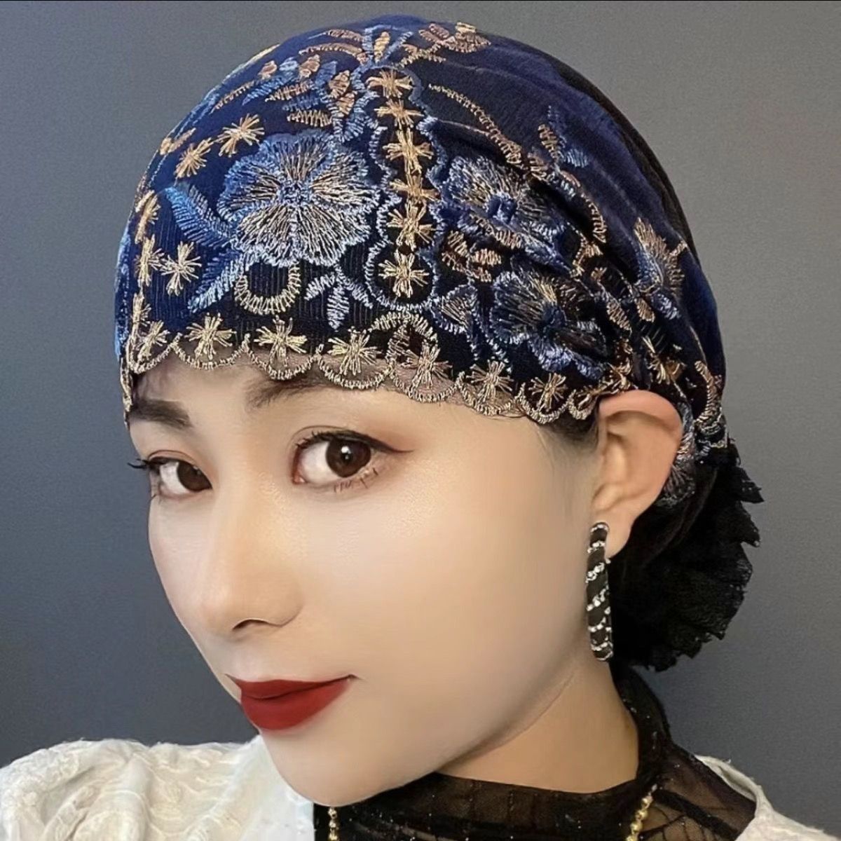 Verano bordado flores gorra gor