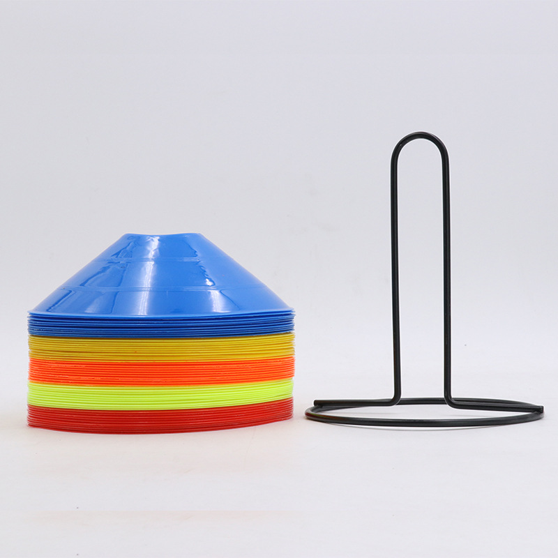 Logo Plate Football Training Equipment Logo Plate Obstacle Ball Holder Logo Plate Physical Agile Ice Cream Tube Roller Sliding Pile